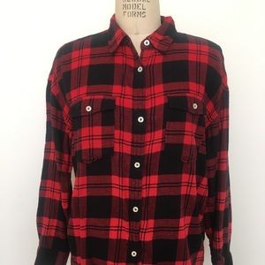 Forever 21 Buffalo plaid boyfriend shirt
